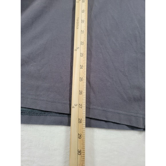 REI Men's Large Polo Shirt 1/4 Button Snap Black Long Sleeve Collared Casual UPF - Picture 11 of 11